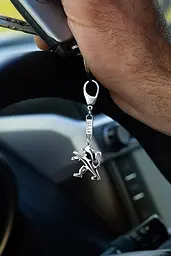 Срібний брелок Peugeot (Пежо) (9011.1)