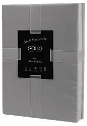 Комплект постільної білизни Євро Duet 200х230 см Grey/Graphite SOHO pbe0050810 - мініатюра 3