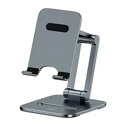 Настільна підставка для телефону та планшету Baseus Desktop Biaxial Foldable Metal Stand LUSZ000013 Grey