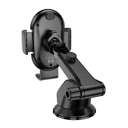 Автотримач для телефону BOROFONE BH134 Rio push-type car holder (center console) чорний - мініатюра 3