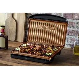 Гриль George Foreman Fit Grill Copper Medium притискний 1630 Вт чорний (25811-56) - мініатюра 10