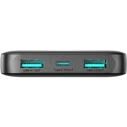 УМБ Joyroom 10000mAh 12W 2xUSB-A, USB-C In/Out, Black (JR-PBF12) - мініатюра 3