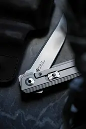 Ніж складаний туристичний Ruike M126-TZ, (9.1 см) steel 154СМ/TC4 (титан) сірий - мініатюра 9
