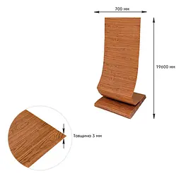 Самоклеюча 3D панель Sticker Wall під дерево 19600х700х3мм SW-00002223 - мініатюра 4