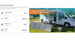Портативна зарядна станція ALLWEI PPS-2400 Portable Power Station + BAT B200 Pro 2400W 4096Wh LiFePO4 - мініатюра 12