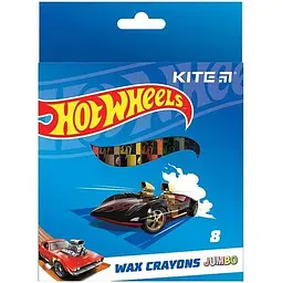 Мел восковий, 8 кольорів Jumbo Hot Wheels HW24-076 Kite