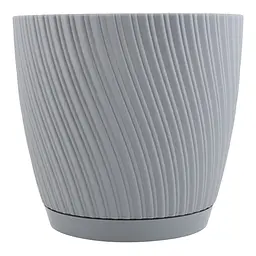 Горщик Form-Plastic Міка-15 з підставкою 1.75 л платина (4550-040)
