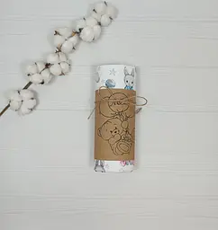 Пелюшка дитяча багаторазова непромокальна a.l.babybox Зайчики з іграшками 50x80 см Різнокольоровий (NM 18165421) - мініатюра 3