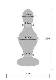 Анальна пробка TOYJOY The Batter Buttplug 12 см (синій) - мініатюра 10