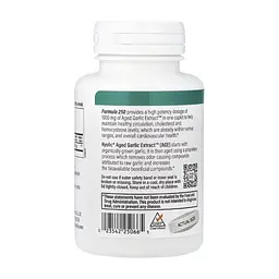 Вітамінно-мінеральний комплекс Kyolic Екстракт часнику, 1000 мг, Aged Garlic Extract, Cardiovascular, 60 веганськ (WAK-25066) - мініатюра 3
