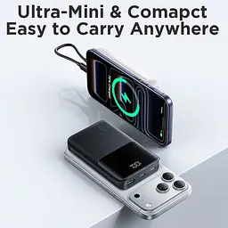 УМБ Joyroom 10000mAh 22,5W PD,QC3.0, 2xUSB-A, USB-C In/Out, Micro USB in, Black - мініатюра 6