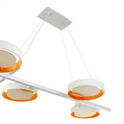 Світильник стельовий Brille підвісний BR-01 666S/4 LED 20W NW WH/G - мініатюра 2