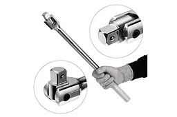Вороток шарнірний з карданом Intertool 3/4" 480 мм - мініатюра 4