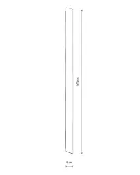 Бра, настінний світильник Nowodvorski 11878 Comma LED L 1x34W 3000K 950Lm IP20 чорний - мініатюра 5