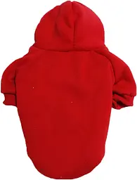Худі для собак та котів EcoToys Red XXL червоне A: 43 см B: 46 см C: 38 см X-7062 - мініатюра 2