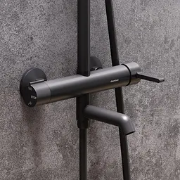 Душова система з виливом Damixa Scandinavian Pure black 936740300 - мініатюра 4