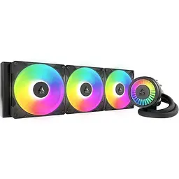Система рідинного охолодження Arctic Liquid Freezer III Pro 420 A-RGB чорний вентилятори 3х140 мм 400-2500 обертів/хв