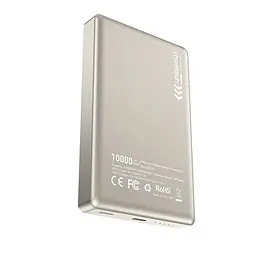 Повербанк 10000mAh Choetech B739 Silver QC3.0 PD3.0 бездротова магнітна зарядка (43-00152) - мініатюра 3