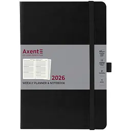 Щотижневик Axent 2026 Grand Strong 195х255 мм чорний (8530-26-01-A) - мініатюра 2