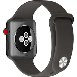 Ремінець Uwatch Silicone Strap for Apple Watch 42/44 mm Cocoa - мініатюра 2