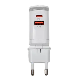 Зарядка для телефона LogicPower 25W (Type-C+USB) QC3.0 PD + кабель (Type-C to Type-C) 25WCH - мініатюра 4
