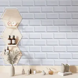 Декоративна ПВХ панель біла клінкерна цегла Sticker Wall SW-00001431 960х480х4мм - мініатюра 6