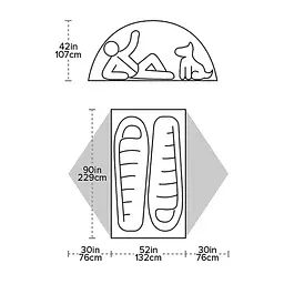 Намет Big Agnes Blacktail 2 Зелений - мініатюра 3
