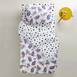 Простирадло на резинці для коляски та люльки Cosas White Stars 40х80х5 см (StarWBlue_FittedStroller_40х80) - мініатюра 3