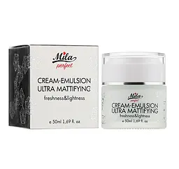 Ніжно матуюча крем-емульсія Cream-emulsion ultra mattifying Mila perfect 50 мл - мініатюра 2