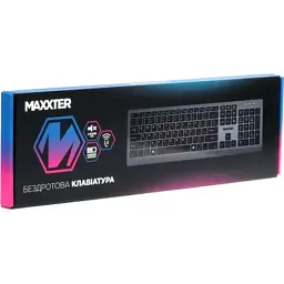 Клавіатура Maxxter KBW-01G-UA Wireless UA Gray (KBW-01G-UA) - мініатюра 4