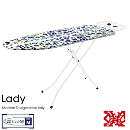 Дошка для прасування Casa Si Lady 122x38 White/Blue Crystals (CS93574R267), Білий - мініатюра 2