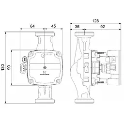 Циркуляційний насос Grundfos Alpha Solar 25-75 130 (98989299) - мініатюра 5