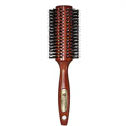 Щітка-брашинг для волосся Salon Professional дерев'яна кругла 4776 CLB