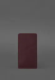 Шкіряний чохол для iPhone 13 Бордовий Crazy Horse BlankNote - мініатюра 2
