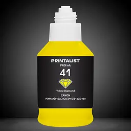 Чорнило PRINTALIST GI-41 для Canon Pixma G2420/3420 190г Yellow водорозчинне (PL41Y) - мініатюра 5