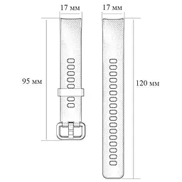 Силіконовий ремінець Primo для фітнес-браслета Huawei Honor Band 4/5 Grey - мініатюра 5