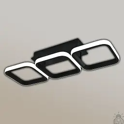 Смарт люстра керована світлодіодна CUBES 40 Вт 520x170x85 мм Чорна ESLLSE - мініатюра 6
