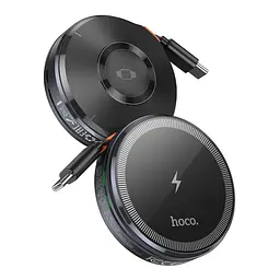 Бездротовий зарядний пристрій Hoco CQ18 2-in-1 15W MagSafe 7.5W Grey (36162_3606816) - мініатюра 2