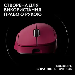 Миша комп'ютерна Logitech Pro X Superlight 2 Dex Pink (910-007371,910-007375) - мініатюра 10