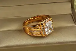 Кільце Xuping Jewelry Аура Базиліку р 21 золотисте - мініатюра 2