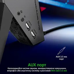 Підставка для навушників Vertux Zulu Black [143123] - мініатюра 2