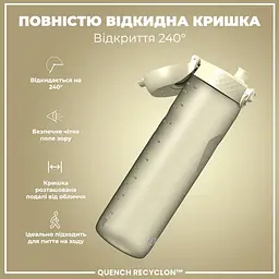 Пляшка для води ION8 1000 мл (ЕКО пляшка) BPA Free Creamy White (I8RF1000CWHI) - мініатюра 4