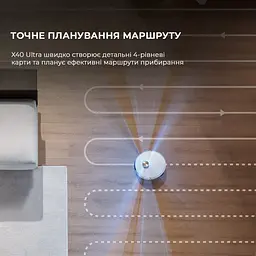 Робот-пилосос миючий Dreame Bot X40 Ultra White - мініатюра 12