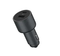 Автомобільний зарядний пристрій XiaomiCar Charger USB+Type-C 67W BHR6814GL Black - мініатюра 3