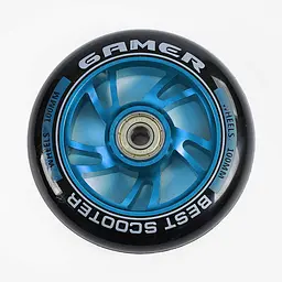 Колесо для трюкового самокату WH-5288/100 Best Scooter СИНІЙ, 100 мм PU, підшипник ABEC-9