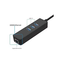 Концентратор Dynamode USB 3.0 Type-A - RJ45 Gigabit Lan, 3*USB 3.0 (USB3.0-Type-A-RJ45-HUB3) - мініатюра 6
