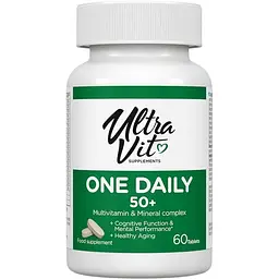 Вітаміни та мінерали VPLab UltraVit One Daily 50+, 60 таблеток