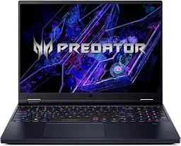 Ноутбук Acer Predator Helios 16 PH16-72 16' WQXGA, Intel i9-14900HX, 32GB, F1TB, NVD4070-8, Lin (NH.QR9EU.001)