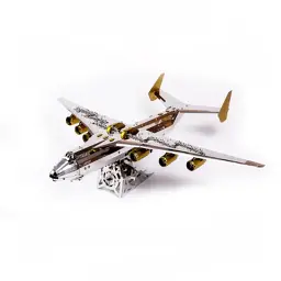 Конструктор Metal Time Колекцiйна модель Ukrainian Dream Exclusive Edition Ан-225 Мрія зібрана двокольорова (MT001EE/READY)