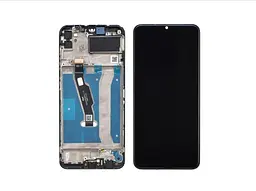 Дисплей для Huawei Y6P 2020 з чорним тачскрином і корпусною рамкою
